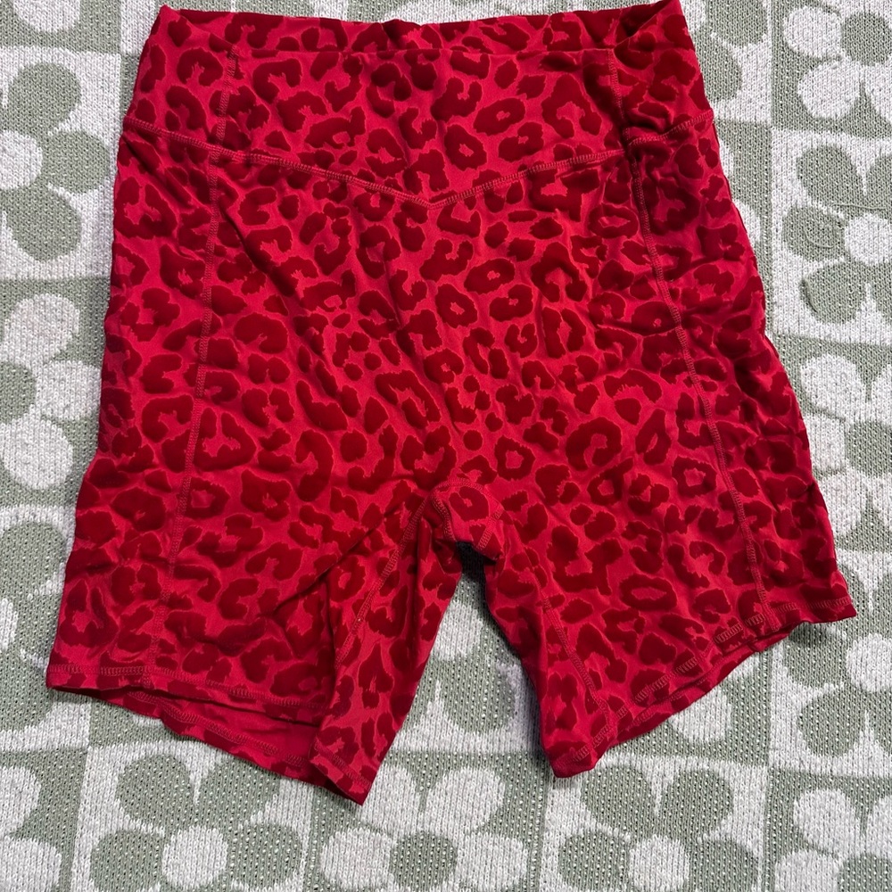 Balance athletics, Red Leopard Print Shorts size xxl
